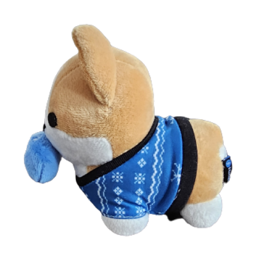 Ugly Holiday Sweater Corgi Plushie