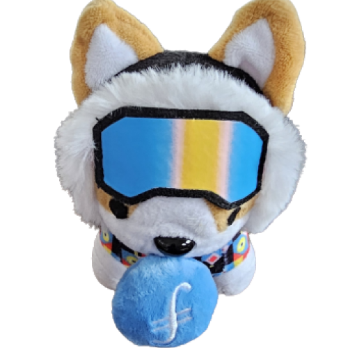 Ski Corgi Plushie