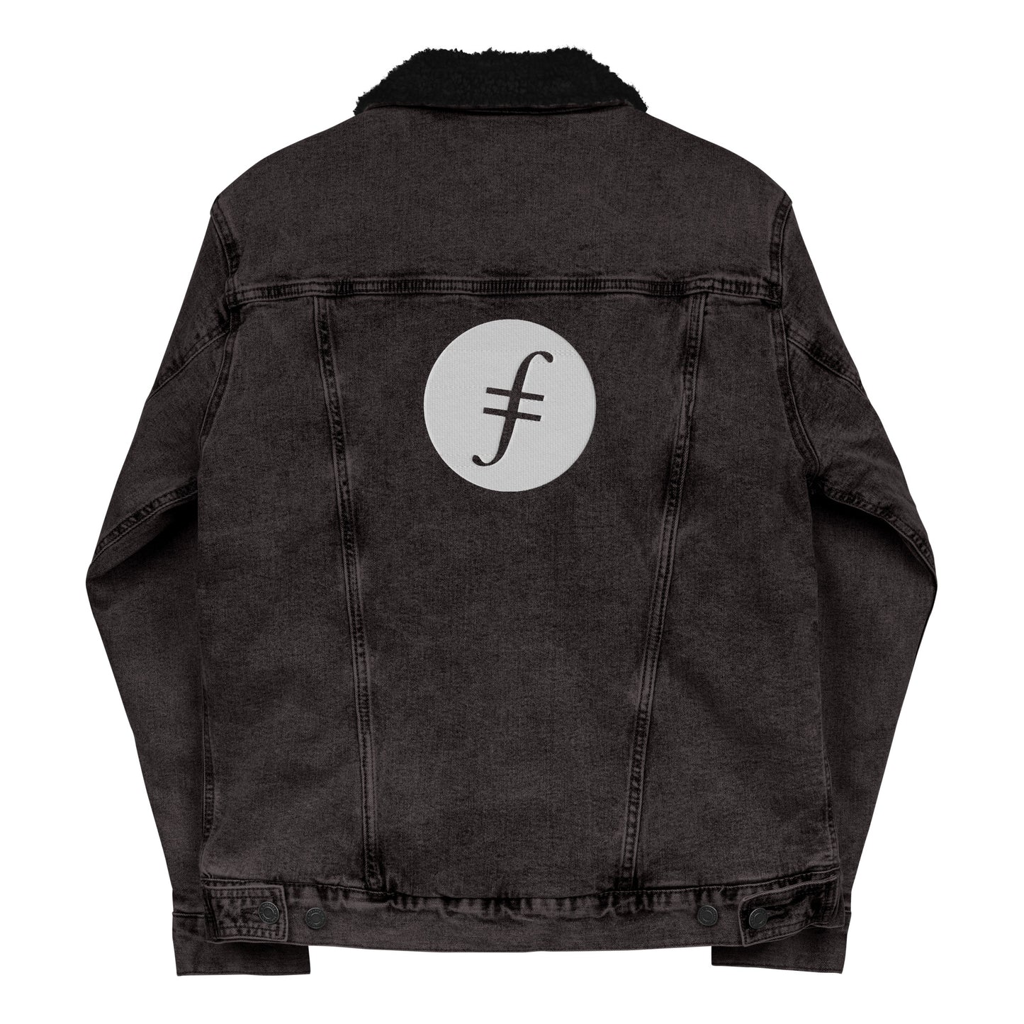 Filecoin Unisex denim sherpa jacket
