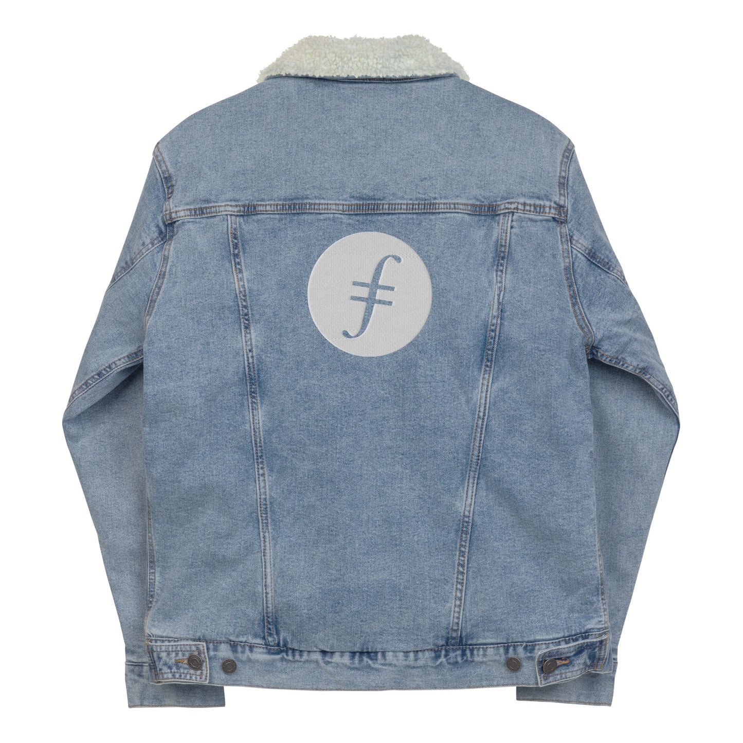 Filecoin Unisex denim sherpa jacket