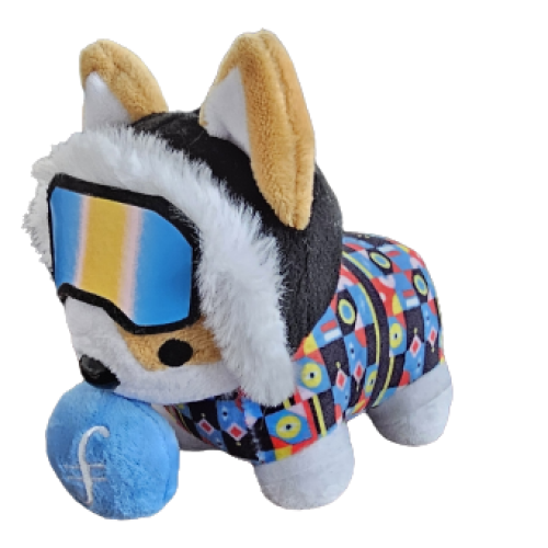 Ski Corgi Plushie