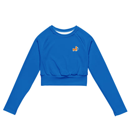 Filecoin Corgi Recycled long-sleeve crop top