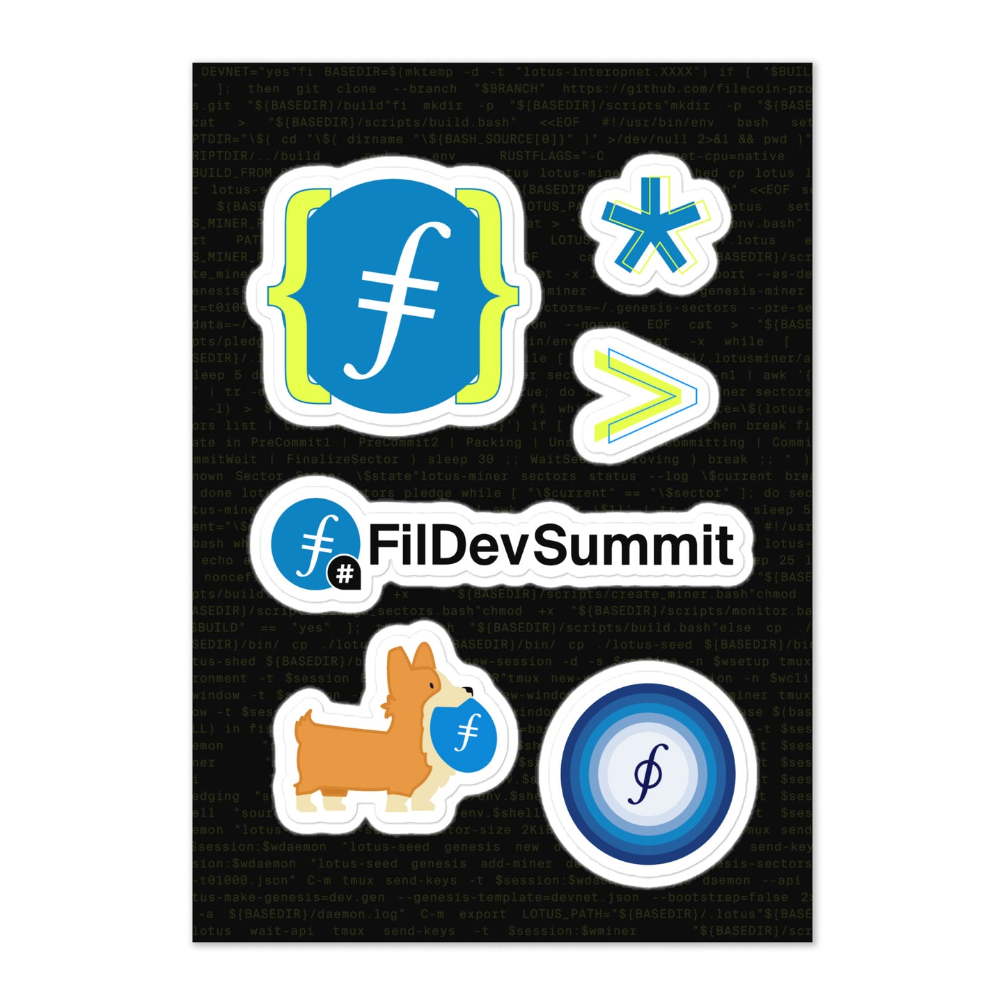 FIL Dev Summit Sticker sheet