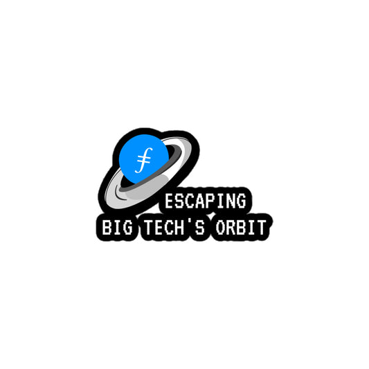 Escape Big Tech's Orbit Sticker