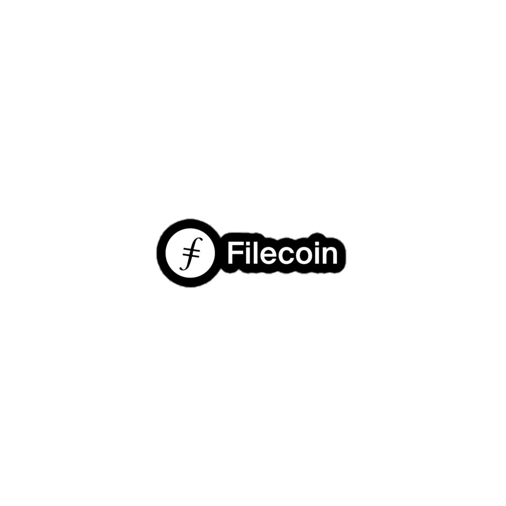 Filecoin Logo Sticker in B/W