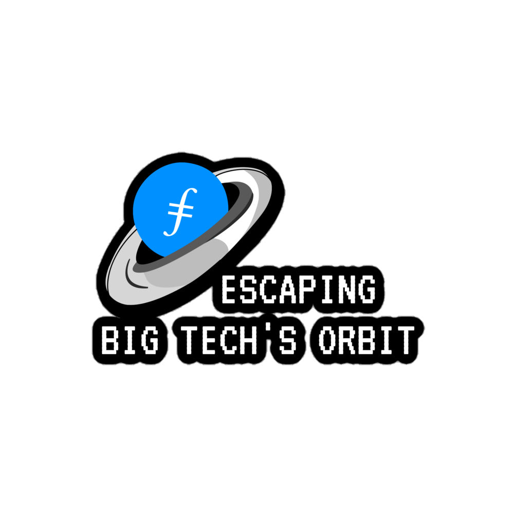 Escape Big Tech's Orbit Sticker